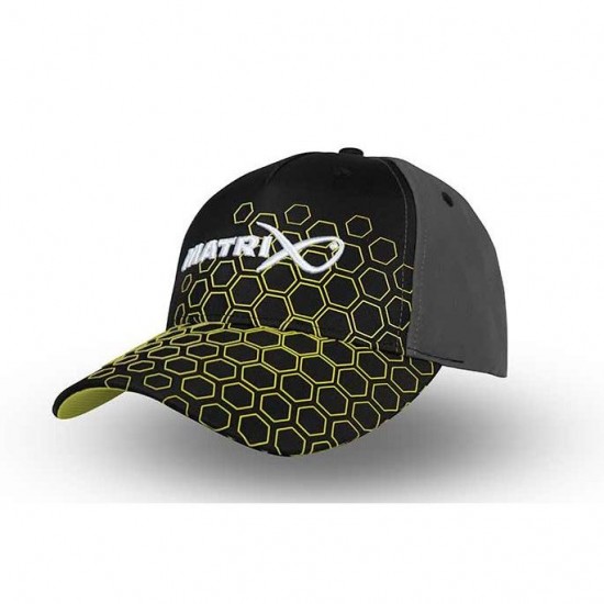 Sapca Matrix - Hex Print Cap Black